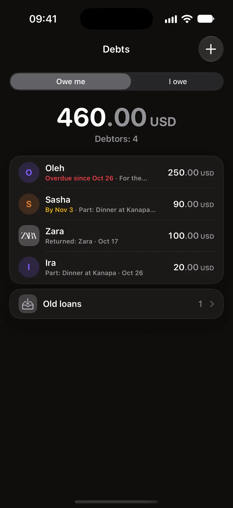 Debts