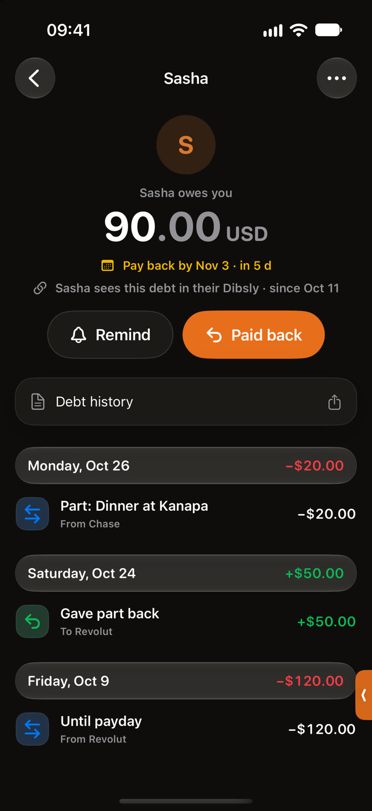 Sasha’s debt with Remind